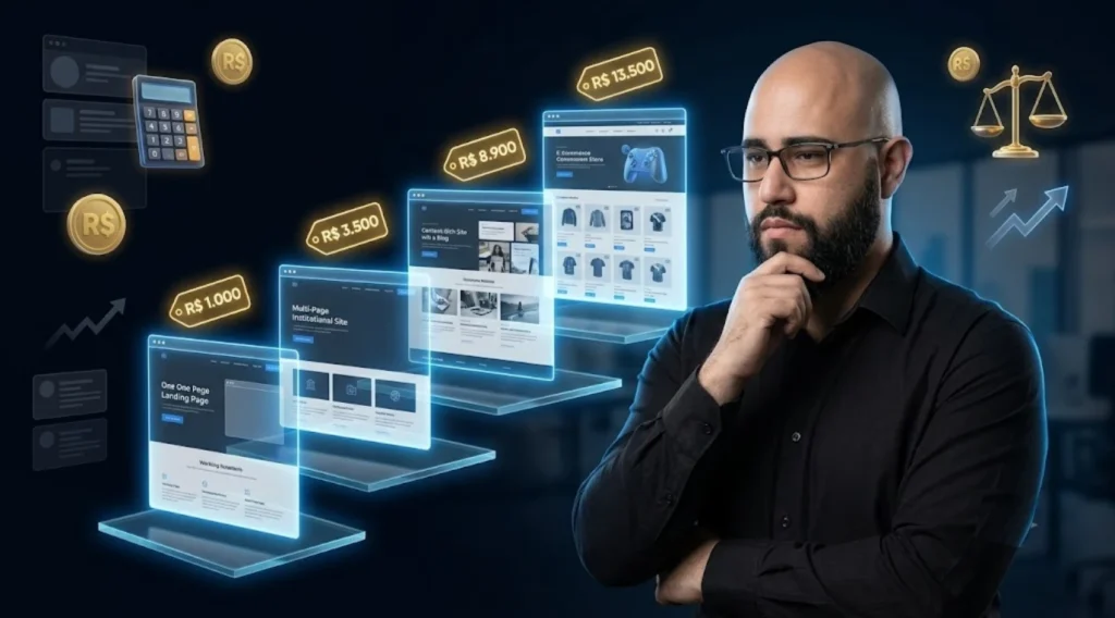 Guia completo: quanto custa criar um site profissional em 2026